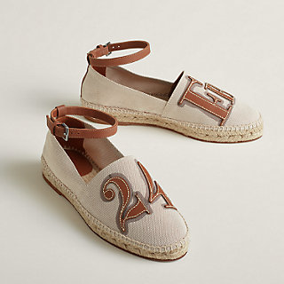 Indirizzo espadrille - Brown | Hermès Canada